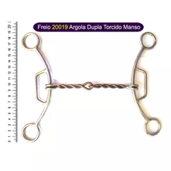 Freio Protec Horse - 20019 Argola Dupla Torcido Ma... - PROTEC HORSE - A LOJA DOS GRANDES CAMPEÕES