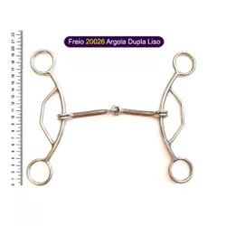 Freio Protec Horse - 20026 Argola Dupla Liso - 158... - PROTEC HORSE - A LOJA DOS GRANDES CAMPEÕES