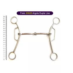 Freio Protec Horse - 20028 Argola Dupla Liso - 158... - PROTEC HORSE - A LOJA DOS GRANDES CAMPEÕES