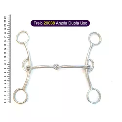 Freio Protec Horse - 20038 Argola Dupla Liso - 158... - PROTEC HORSE - A LOJA DOS GRANDES CAMPEÕES