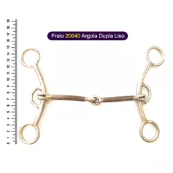 Freio Protec Horse - 20040 Argola Dupla Liso - 158... - PROTEC HORSE - A LOJA DOS GRANDES CAMPEÕES