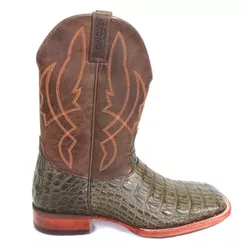 Bota Jácomo Masculina - Jacare Costas Verde Fossil... - PROTEC HORSE - A LOJA DOS GRANDES CAMPEÕES