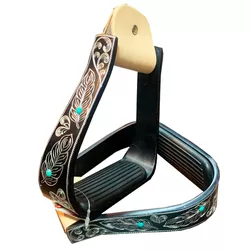 Estribo Professionals Choice - Turquoise Feather -... - PROTEC HORSE - A LOJA DOS GRANDES CAMPEÕES