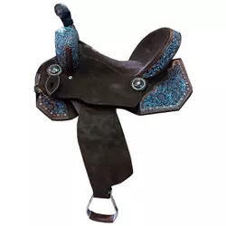SELA FORMA PROTEC HORSE NEOPRENE CAFÉ - BORDADO AZ... - PROTEC HORSE - A LOJA DOS GRANDES CAMPEÕES