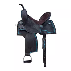SELA FORMA PROTEC HORSE COURO CAFÉ - CRAVINHO AZUL... - PROTEC HORSE - A LOJA DOS GRANDES CAMPEÕES