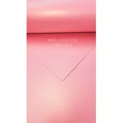 Papel Perolado Rose Gold - QPAPEIS LTDA