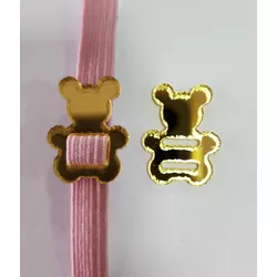 Passante de elástico formato urso - QPAPEIS LTDA