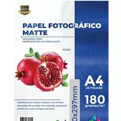 Papel Fotográfico Matte 180g A4 X-Colour... - QPAPEIS LTDA