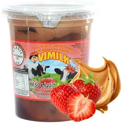 Doce de Leite Vimilk com Morango 700 Gramas - Vim da Canastra
