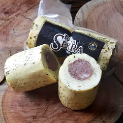 Queijo Provolone Temperado Defumado com Salame Top... - Vim da Canastra
