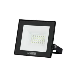 REFLETOR TR LED SLIM 30W VERDE BIV. PTO TASCHIBRA - Rabelo Materiais Para Construção