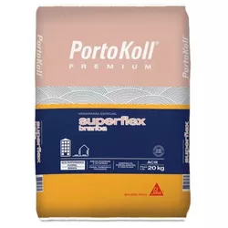 ARGAMASSA SUPERFLEX ACIII 20KG BRANCO PORTOKOLL - Rabelo Materiais Para Construção