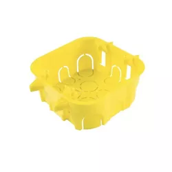 CAIXA DE LUZ PVC 4X4 DRYWALL AMARELA TRAMONTINA - Rabelo Materiais Para Construção