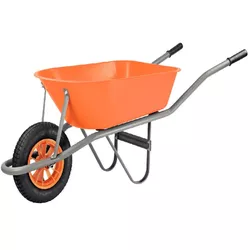 CARRINHO DE MÃO CAÇAMBA PLASTICA LARANJA 55 LITROS... - Rabelo Materiais Para Construção