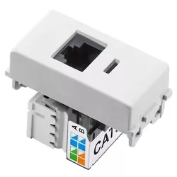 MODULO LIZ TRANSMIÇÃO DADOS REDE RJ 45 CAT6 BRANCO... - Rabelo Materiais Para Construção