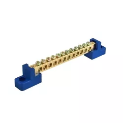 BARRAMENTO NEUTRO (AZUL) 12 TERMINAIS 80A 124MM SI... - Rabelo Materiais Para Construção