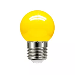 LÂMPADA LED BOLINHA AMARELA 1W 220V 4542 TASCHIBRA - Rabelo Materiais Para Construção