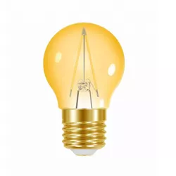 LÂMPADA LED ÂMBAR FILAMENTO VINTAGE GLOBO G45 3W 2... - Rabelo Materiais Para Construção
