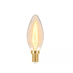 LÂMPADA LED ÂMBAR FILAMENTO VINTAGE VELA B35 E-14 ... - Rabelo Materiais Para Construção