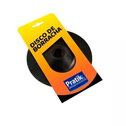 DISCO BORRACHA 4.1/2 FLEX 506253 PRATIK - Rabelo Materiais Para Construção