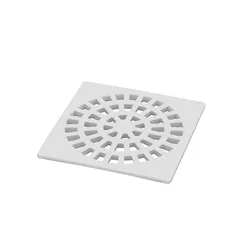 GRELHA QUADRADA Nº 50 BRANCA 100X100MM 0936 KRONA - Rabelo Materiais Para Construção