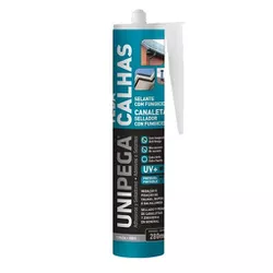 VEDA CALHA CINZA 400 GR 0511.0116 UNIPEGA - Rabelo Materiais Para Construção