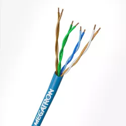 CABO REDE LAN 4P CAT5E CMX MEGATRON - Rabelo Materiais Para Construção