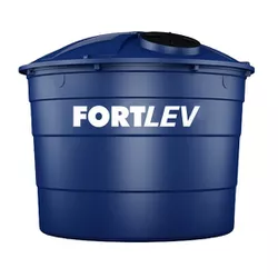 CAIXA D'AGUA COM TAMPA AZUL 10.000 LITROS FORTLEV - Rabelo Materiais Para Construção