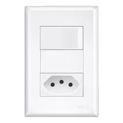 INTERRUPTOR EVIDENCE SIMPLES E TOMADA 2P+T 10A 250... - Rabelo Materiais Para Construção