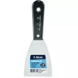 ESPATULA DE AÇO CROMADO 7,6CM 6255/12 ATLAS - Rabelo Materiais Para Construção