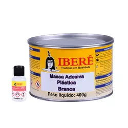MASSA PLÁSTICA 400 GR BRANCA 404990 IBERÊ - Rabelo Materiais Para Construção