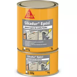 SIKADUR ADESIVO EPÓXI 1KG 499358 SIKAFLEX - Rabelo Materiais Para Construção