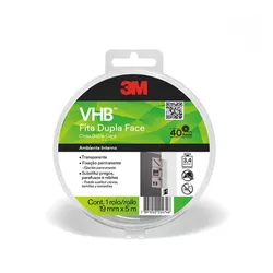 FITA DUPLA FACE VHB4910 19MM X 5 METROS 3M - Rabelo Materiais Para Construção