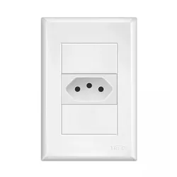 TOMADA EVIDENCE PADRÃO 2P+T 10A 250V 10129044 FAME - Rabelo Materiais Para Construção