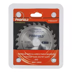 DISCO DE SERRA CIRCULAR VÍDEA 110X22.23MM 24 DENTE... - Rabelo Materiais Para Construção