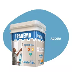 TINTA ECONÔMICA IPANEMA ACQUA 18 LITROS ACRILPLUS - Rabelo Materiais Para Construção