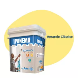 TINTA ECONÔMICA IPANEMA AMARELO CLÁSSICO 18 LITROS... - Rabelo Materiais Para Construção