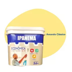TINTA ECONÔMICA IPANEMA AMARELO CLÁSSICO 3,6 LITRO... - Rabelo Materiais Para Construção