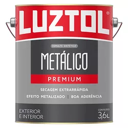 ESMALTE METÁLICO PREMIUM AMARELO OURO 3,6 LITROS L... - Rabelo Materiais Para Construção