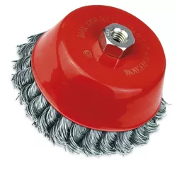 ESCOVA DE AÇO TIPO COPO TORCIDA M14 100MM 319,0022... - Rabelo Materiais Para Construção