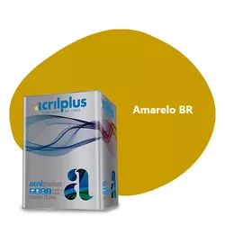 TINTA PREMIUM FOSCO AMARELO BR 18 LITROS 165043 AC... - Rabelo Materiais Para Construção