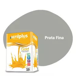 TINTA GOLD STANDARD ACETINADO PRATA FINA 18 LITROS... - Rabelo Materiais Para Construção