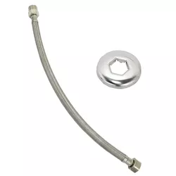 ENGATE FLEXÍVEL INOX 40CM 107745 RAINHA METAIS - Rabelo Materiais Para Construção