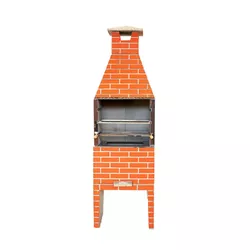 CHURRASQUEIRA (P. M.) TIJOLINHO CARAMELO 65X50CM L... - Rabelo Materiais Para Construção