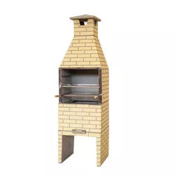 CHURRASQUEIRA (P. M.) TIJOLINHO DECORADA 65X50CM L... - Rabelo Materiais Para Construção