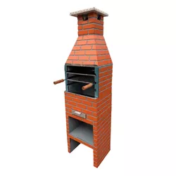 CHURRASQUEIRA (P. P.) TIJOLINHO CEREJA 45X37CM LÍD... - Rabelo Materiais Para Construção