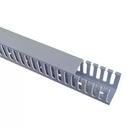 CANALETA ABERTA PVC 20X20X2 METROS CINZA SIBRATEC - Rabelo Materiais Para Construção
