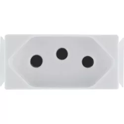MÓDULO ARIA TOMADA 2P+T 10A 250V 57217/030 TRAMONT... - Rabelo Materiais Para Construção