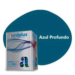 TINTA PREMIUM AZUL PROFUNDO FOSCO 18 LITROS ACRILP... - Rabelo Materiais Para Construção
