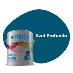 TINTA PREMIUM AZUL PROFUNDO FOSCO 3,6 LITROS ACRIL... - Rabelo Materiais Para Construção